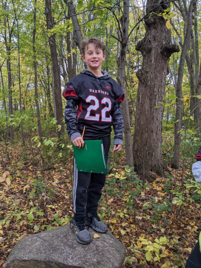 LakeDenoon's tweet photo. Today, our sixth grade geologists did a nature walk and used the Wentworth scale to determine the size classifications of rocks. #TimberwolfWay https://t.co/IOq7ithDBA