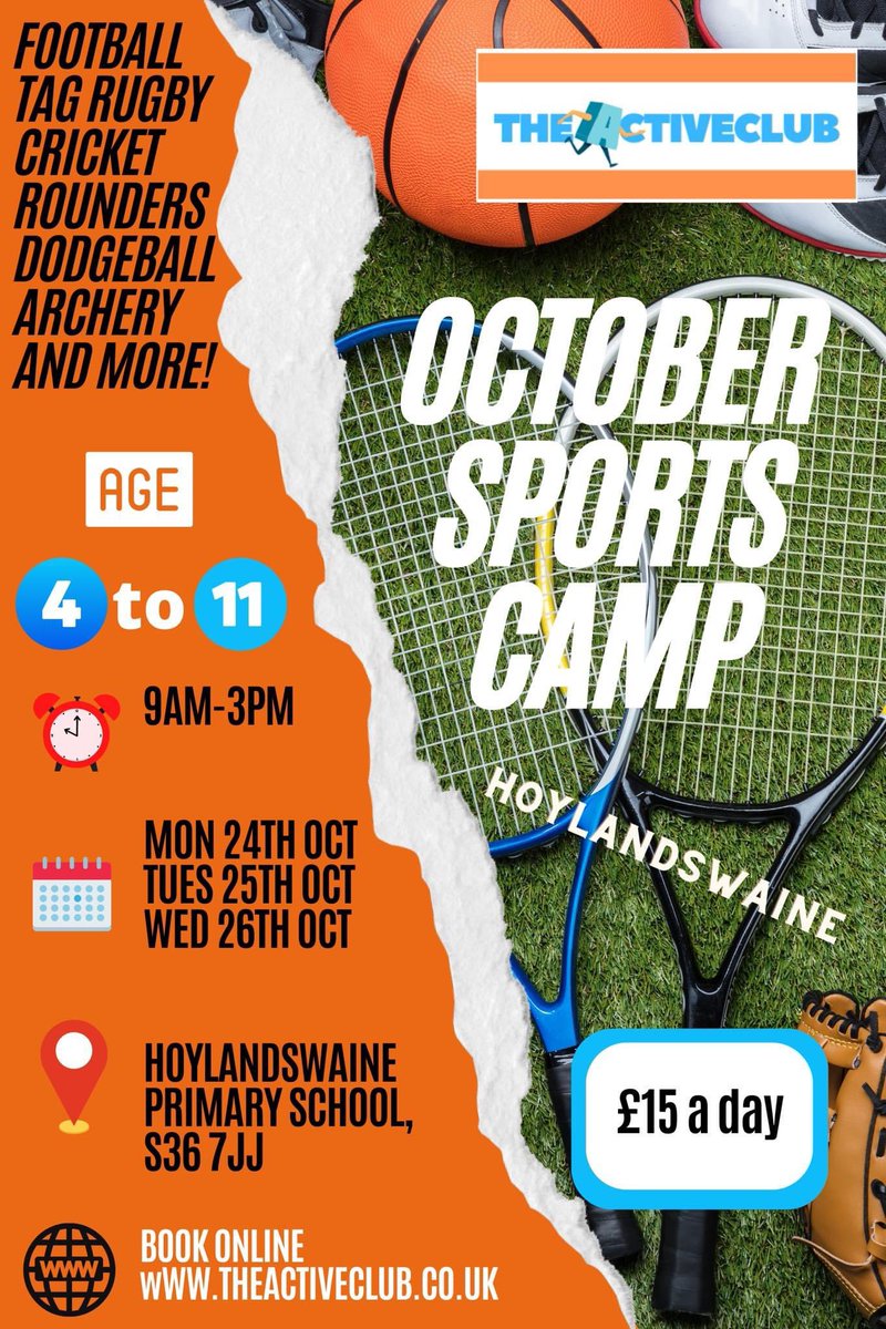 October Half Term Holiday Camp <a href="/TheActiveClub1/">TheActiveClub</a> book now ⚽️