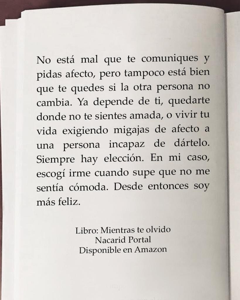 nacaridportal's tweet photo. Ámate tú y no aceptes tratos que no mereces, date tú puesto.

Libro: Mientras te olvido https://t.co/3eT9PjInE0