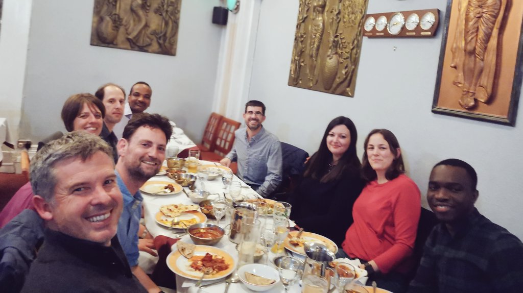 Just fab to get ALL the staff and postdocs (including those that had left Bath) from the Bath <a href="/Materials4Life/">RM4L</a> team together for the first and last time.  Celebrating the end of what was an amazing project. #Research is #fun.