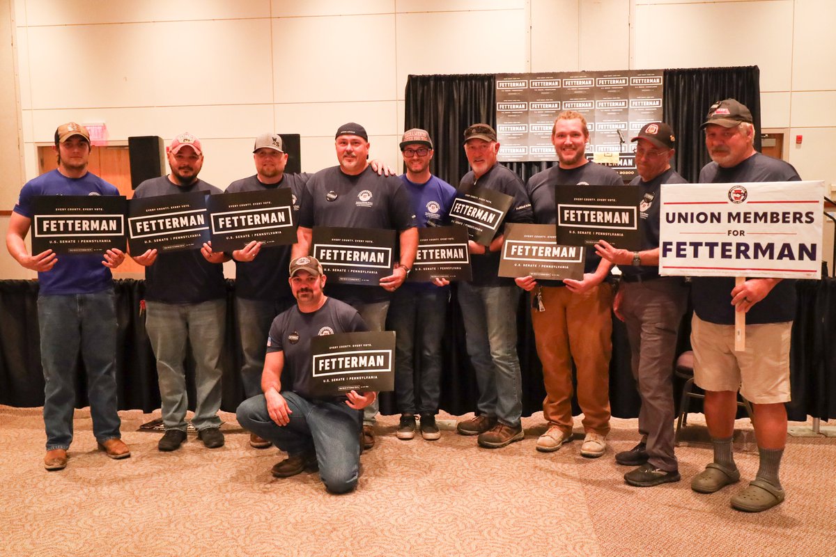 JohnFetterman's tweet photo. Woo hoo! @EASCarpenters are here in Johnstown. See yinz in just a few moments 💯 https://t.co/za8XkCCkPi