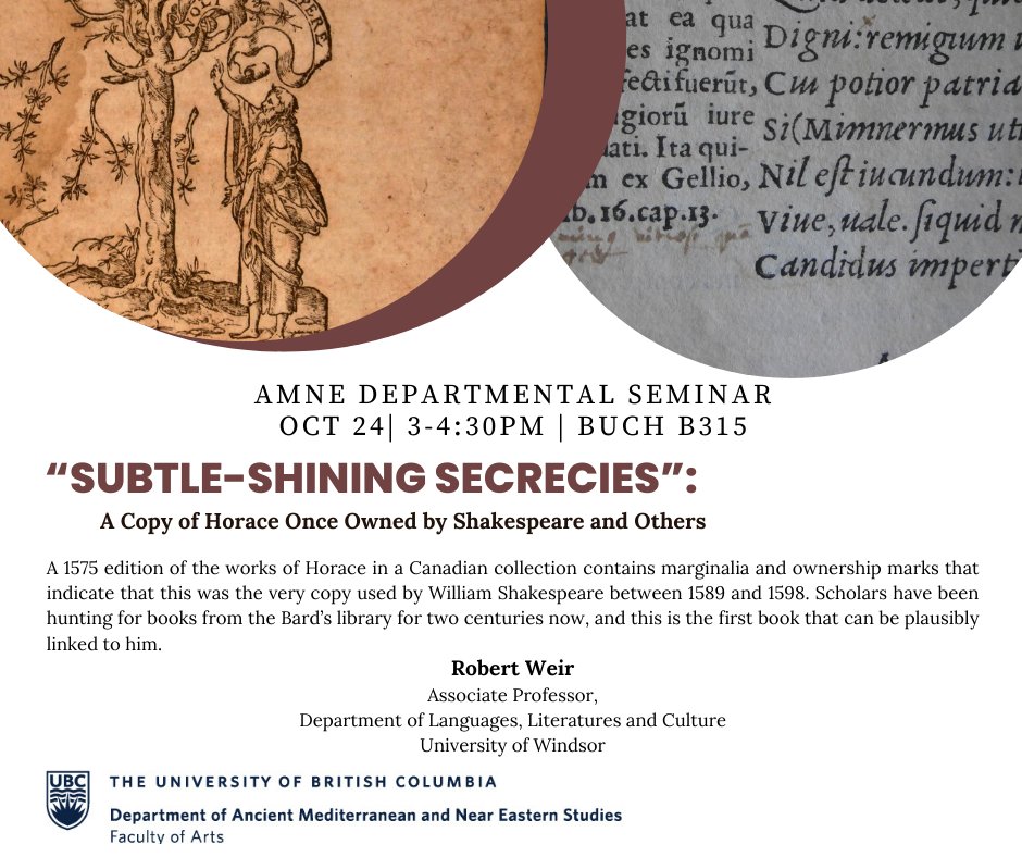 Please join us on next AMNE departmental seminar by Professor Robert Weir of University of Windsor, the CAC Western Tour speaker, on Monday, Oct 24. Location: BUCH B315 (in person) All are welcome, and no registration is required.