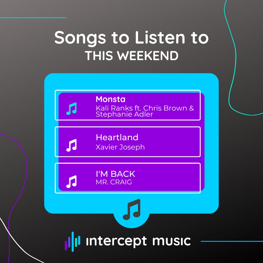 Intercept_Music's tweet photo. Happy Friday from Team Intercept! We've had some FRESH tracks drop this week - don't forget to check out these jams this weekend 💯💯💯 

#InterceptMusic #NewMusic #Indie https://t.co/0TVEVdu1Zp