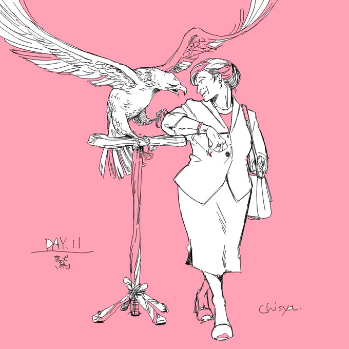 インクトーバーDAY.11  EAGLE#inktober#inktober2022 