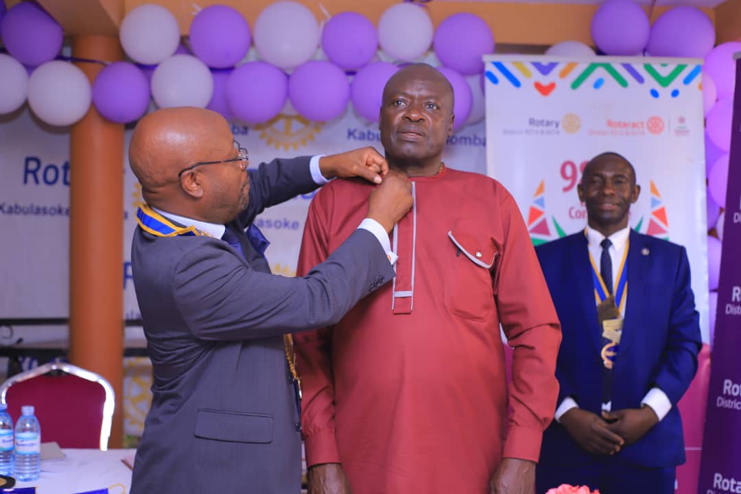 HonMikeSebalu_'s tweet photo. I had the opportunity of inducting 3 new members into the Rotary Club of Kabulasoke during my official visit to the club yesterday.  The club declared itself an enterprising club a position they are ready to promote and defend as well. https://t.co/6dPwczj4Zl