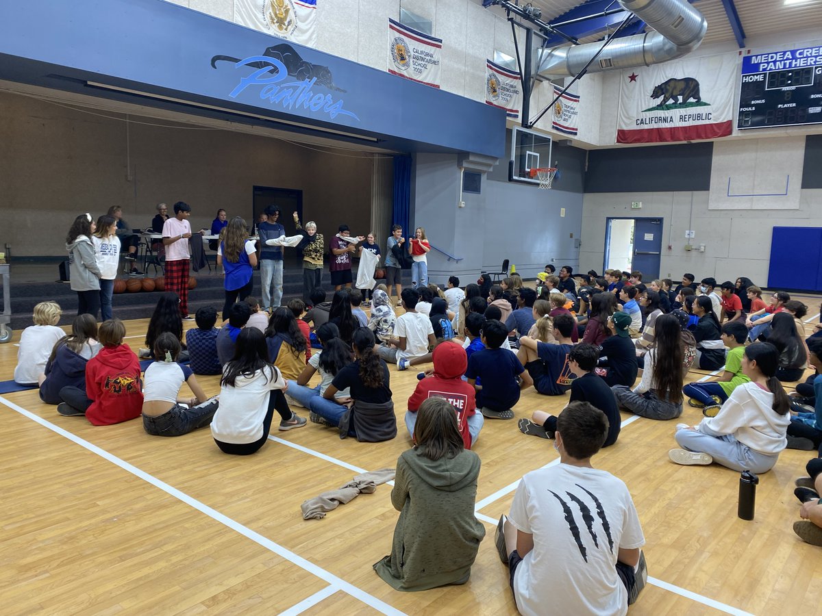 The counselors did some fun activities in 7th &amp; 8th grade PE classes today to talk about mental health and the importance of talking to someone about your problems. Ask your student about our CARE box.