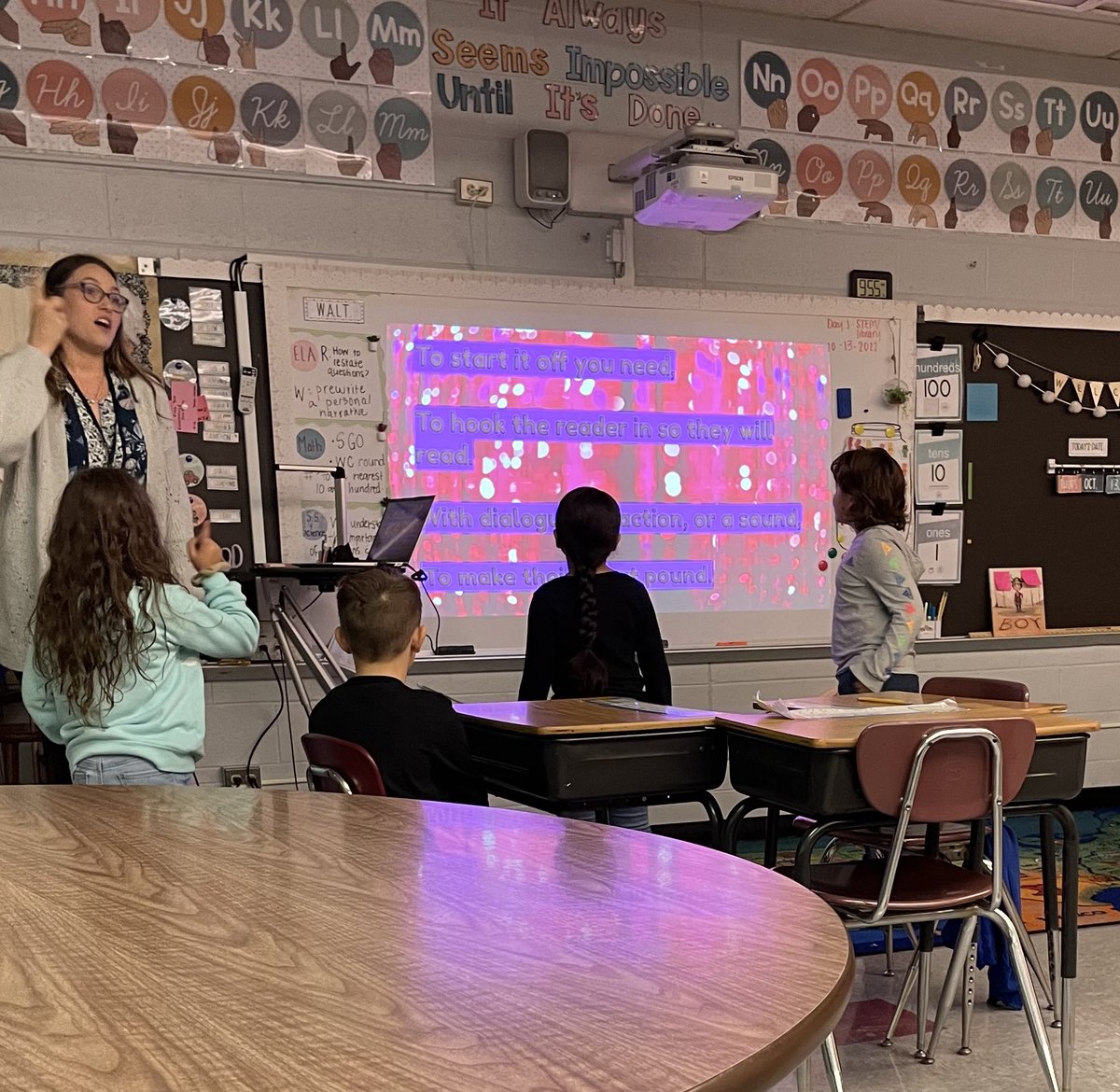 mrs_pizzino's tweet photo. Learning legends! Making learning fun with narrative songs, interactive math lessons, writer’s workshop, and book talks! ✍️ 🦖 🎶 #linerleaders #dinosaursbeforedark #inspiredinstruction @PAWSitivelyPES @Mrs_Condon1 @MaureenKehoe4 https://t.co/NuGLxhaIQ4