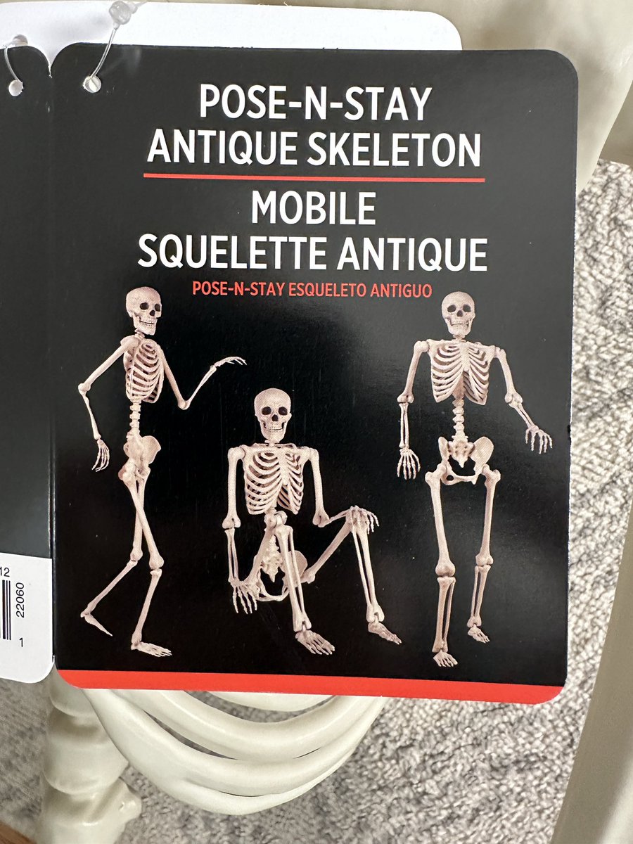 WIFE: I got a new Halloween decoration! It was on sale! You're going to love it...
Me: No. We can't put that out.
W: why not??
Me: the bones are backwards! 🤦🏻‍♂️
#orthotwitter