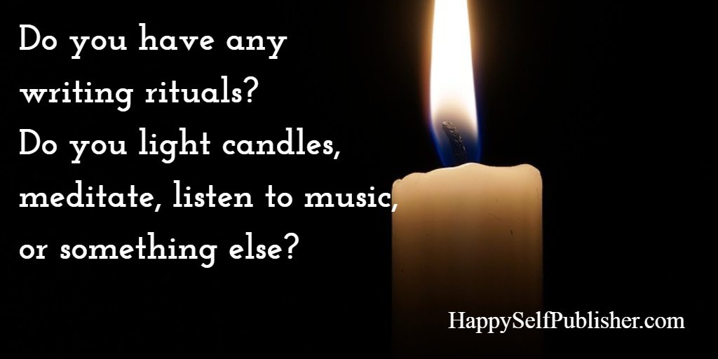 loishoffmanDE's tweet image. What writing rituals (if any) do you have? #writingritual #amwriting #selfpub #whatidowhenwriting