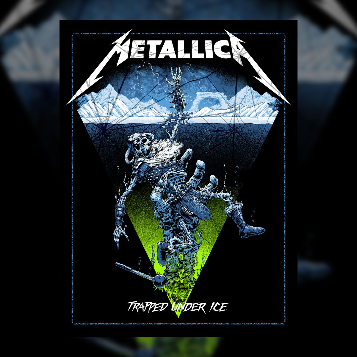 Get your hands on our latest poster created by Matt Stikker. His interpretation of 'Trapped Under Ice' will be available in both The Metallica Store and the @probitymerch UK Shop on Thursday, October 20 at 1 PM PDT / 9 PM BST.