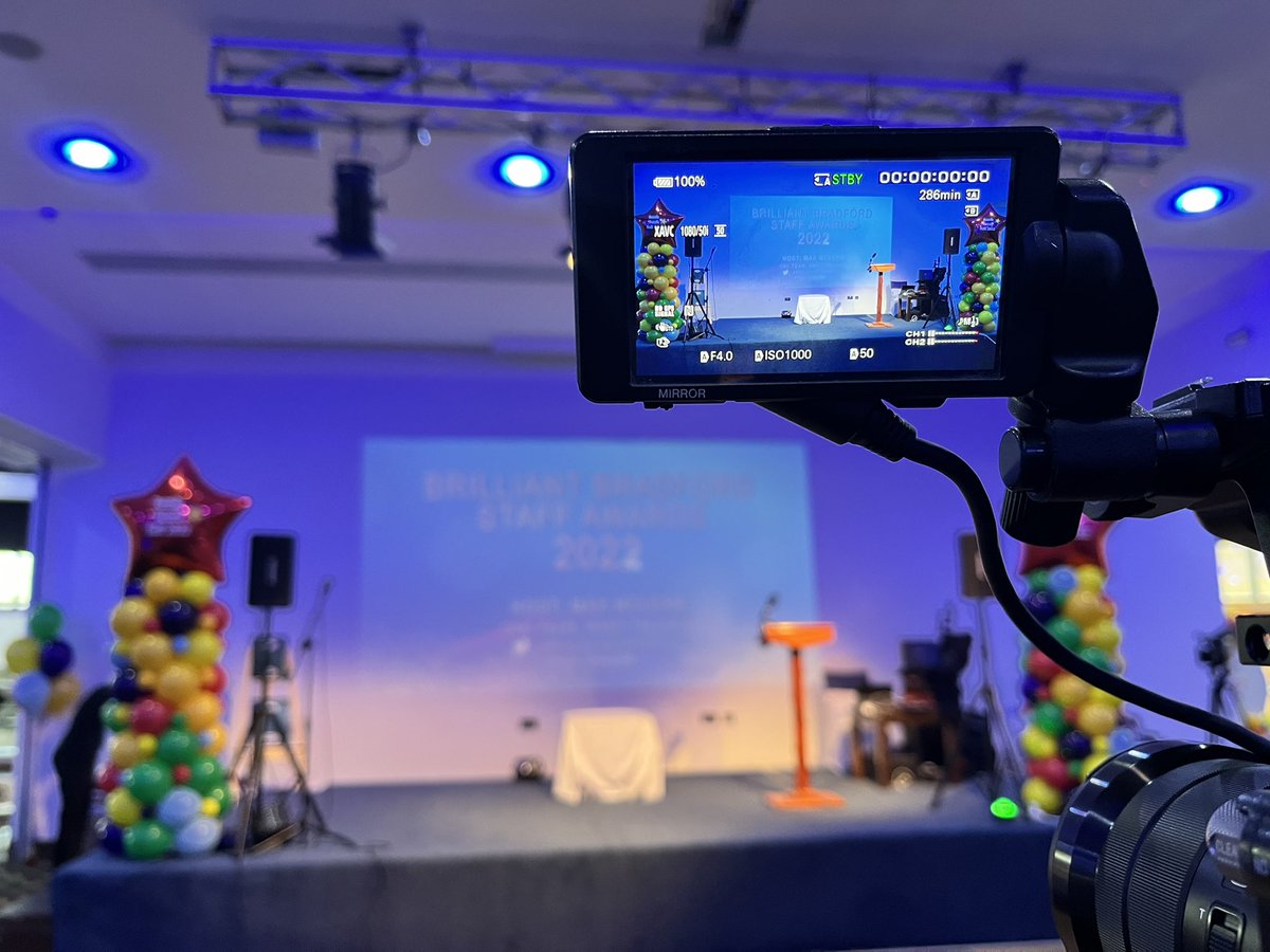 CuriouserMedia's tweet photo. Excited to be doing the award graphics and filming for @BTHFT Razzle Dazzle Ball #razzledazzleball #brilliantbradford https://t.co/pSZ5gl9i6g