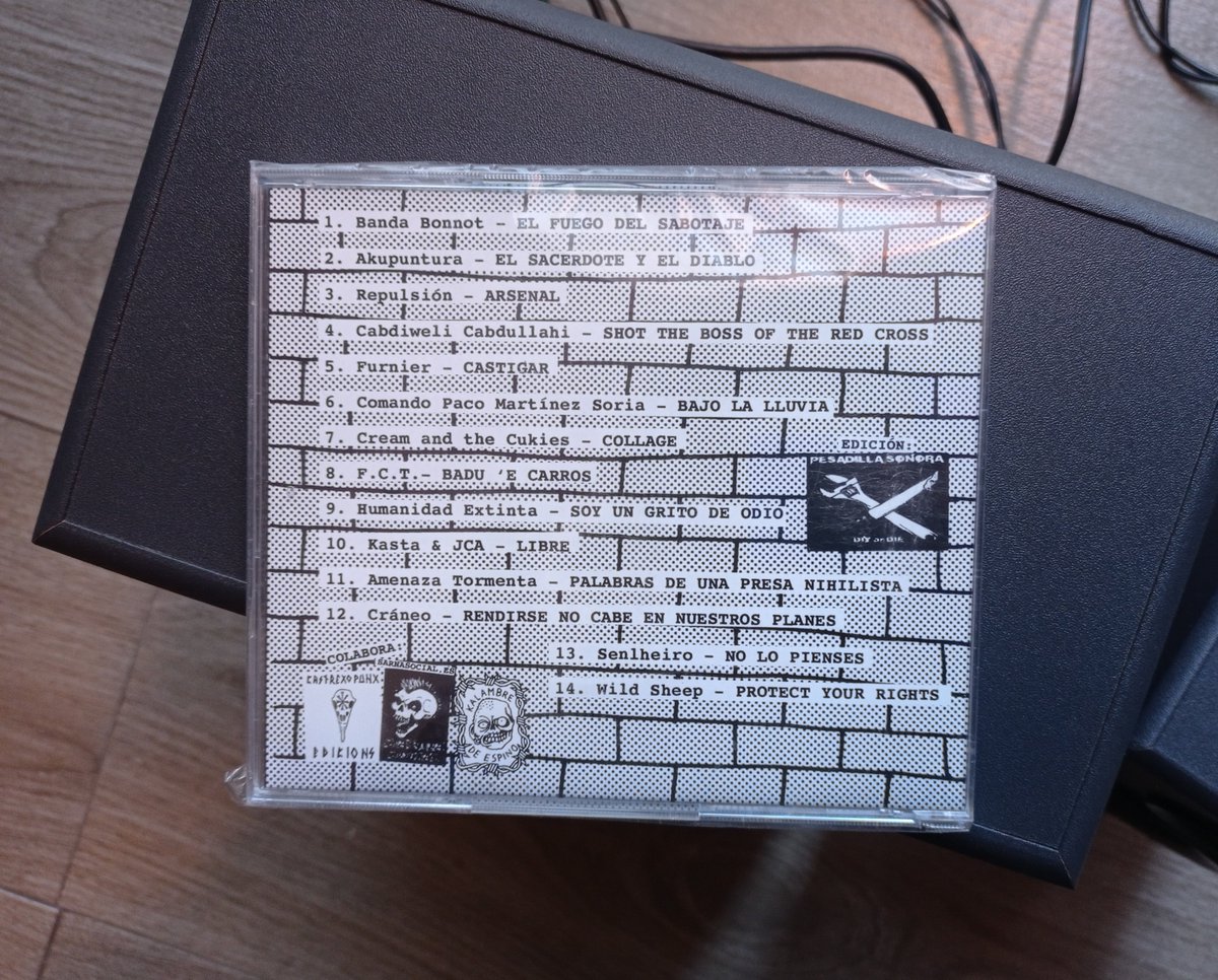 👉RIFA PRO-PRESXS! Este CD de "Ruido contra la cárcel" también se encuentra dentro de la cesta que vamos a sortear el 18 de diciembre, entre muuuchas otras cosas. Contáctanos y pilla tus tiquets!