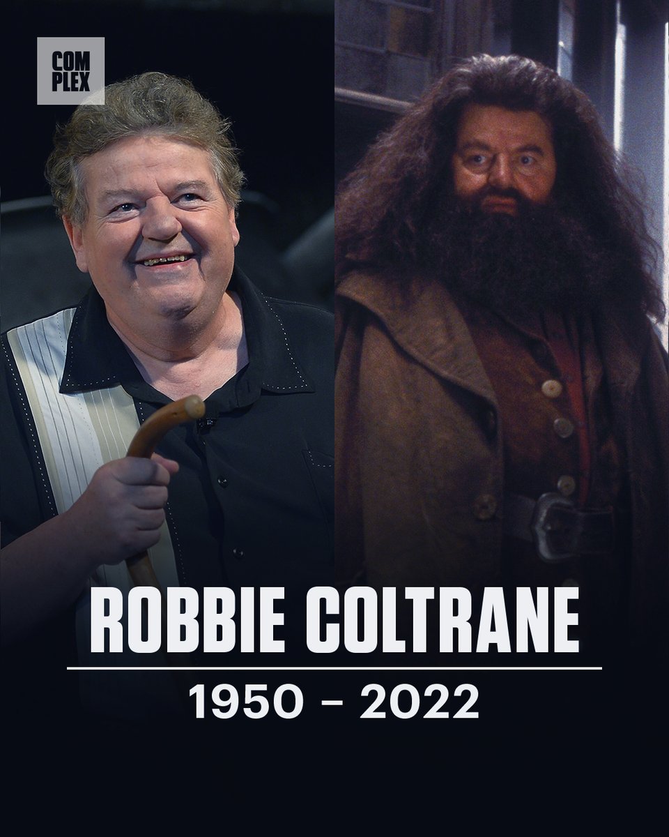 ComplexPop's tweet image. Robbie Coltrane, the actor beloved for his iconic role as Hagrid in ‘Harry Potter,’ has passed away at the age of 72. May He Rest in Peace. 🕊
