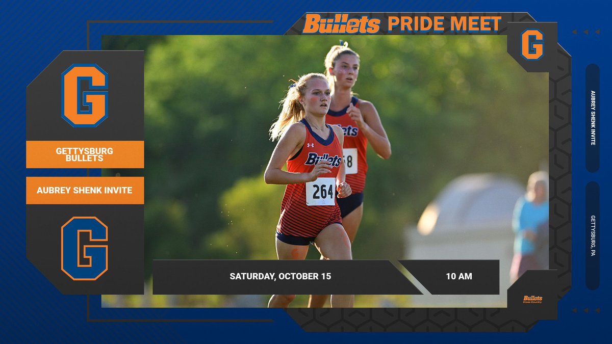 gburgbullets's tweet photo. Join the men's and women's cross country teams for their Bullet Pride Meet, the Aubrey Shenk Invitational! First race begins at 10 AM. 🔶🔷 #GoBullets #BulletsXC https://t.co/gSvCnp6KvY