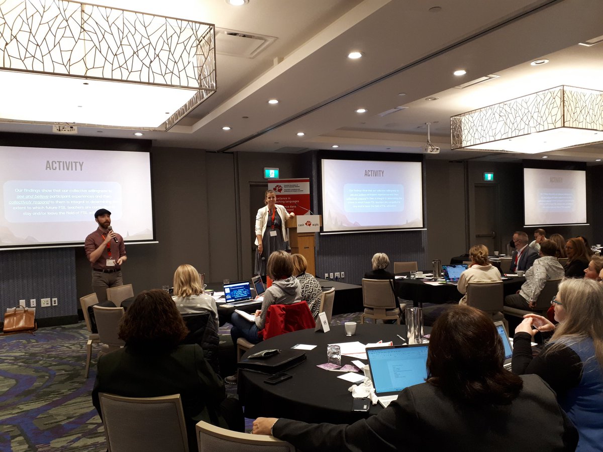 CASLT_ACPLS's tweet photo. En cours : des mises à jour sur notre Projet sur la formation des enseignants de FLS #FormEnsFLS #FSLTeacherEd @sarnott_uottawa #CASLT2022AGMND https://t.co/TeRcKCGBdd