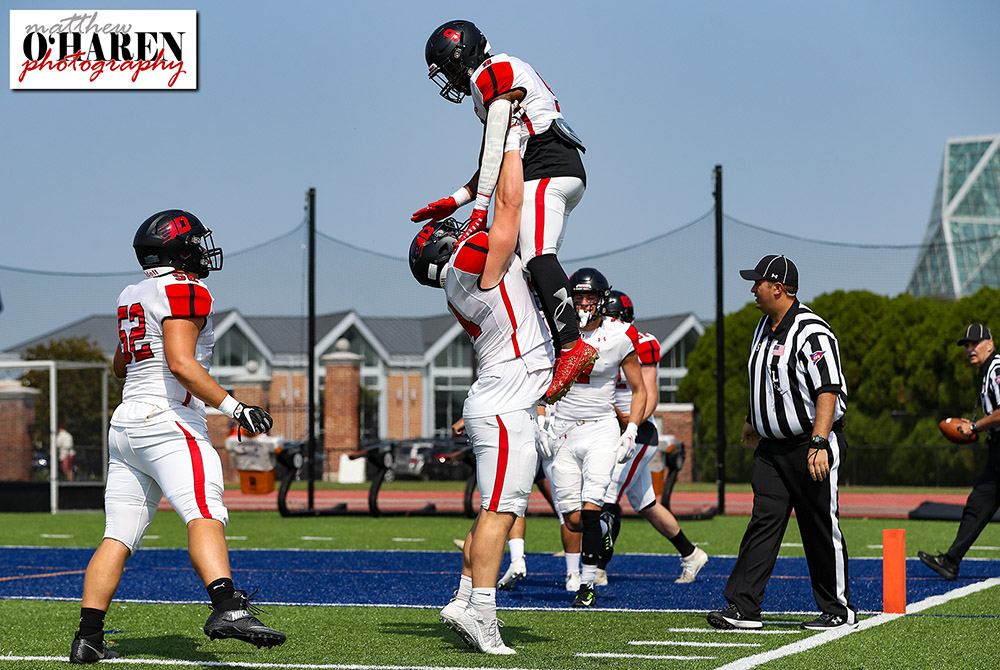moharenphoto's tweet photo. .@DCRedDevilFB defeated @GburgFB 35-9 Saturday afternoon at Musselman Stadium in Gettysburg, PA. #RedDevils #GoRedDevils #DSonRedDevils #AlwaysWearinTheRed #RedDevilTakeover #ForksUp #FIGHT #RISE #AllDevilsRise #DsonProud #RollDevs #RedDevilNation https://t.co/pXOaojjzjz