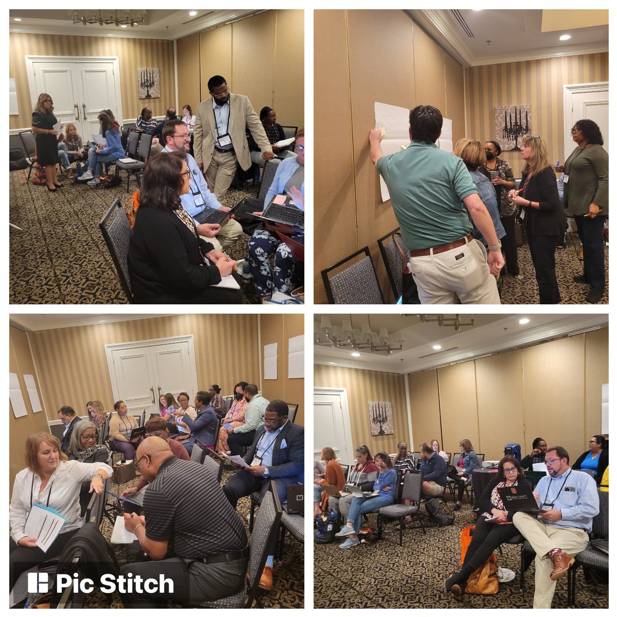 Dr. Kimberly Burton (@t1director) on Twitter photo What do the <a href="/WCPSS_TitleI/">WCPSS Title I</a> principals and central services collaborators spend their lunch time doing? Debriefing their learning from the National Family Engagement Summit and sharing their commitments to bringing the learning home! #EveryoneWins What do the <a href="/WCPSS_TitleI/">WCPSS Title I</a> principals and central services collaborators spend their lunch time doing? Debriefing their learning from the National Family Engagement Summit and sharing their commitments to bringing the learning home! #EveryoneWins