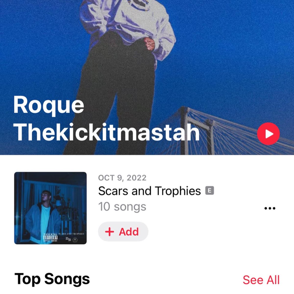 DRoqueD's tweet photo. Scars &amp; Trophies Out right now 🏆

https://t.co/K0hfk5OHGC https://t.co/z3VTXfKelD