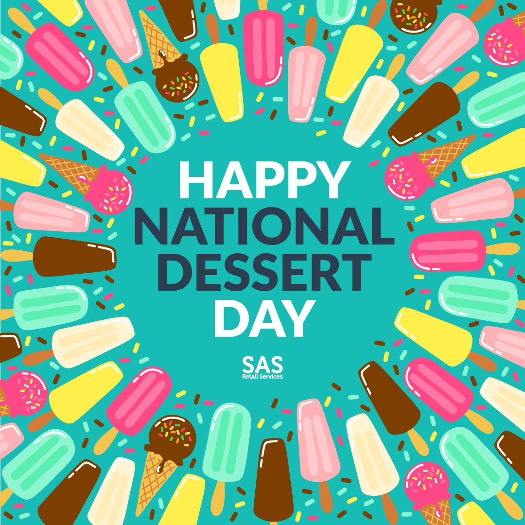 SASRetailSVCS's tweet photo. Happy National Dessert Day! 🍨 

In honor of #DessertDay, we polled our Associates on their favorite type of dessert and they have spoken! 

🗣️ ICE CREAM is our dessert of choice. 🍦 

Comment below and let us know what type of dessert you prefer! https://t.co/TFc8f3Snoz