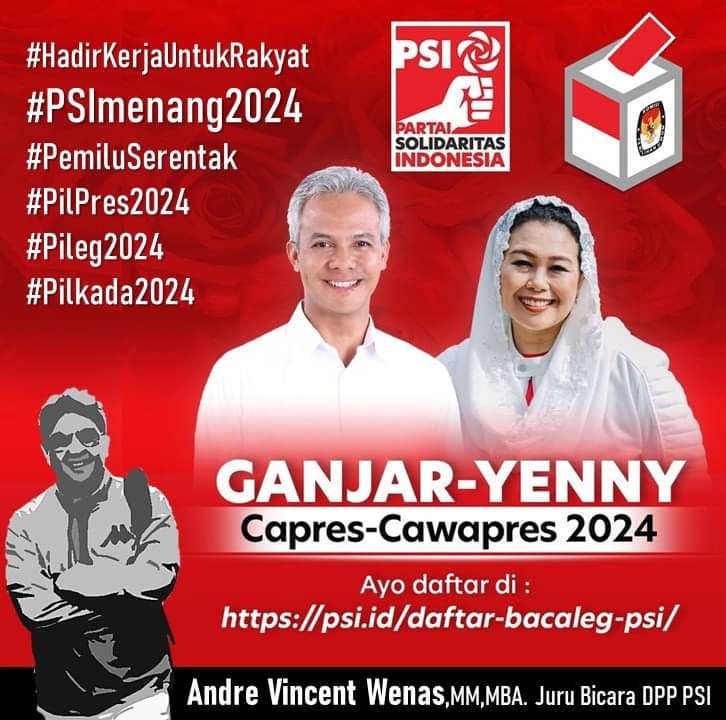 andrewenas's tweet photo. Ayo daftar bacaleg PSI di : https://t.co/Bewp3G3Xhz https://t.co/JLN9oxIpzC