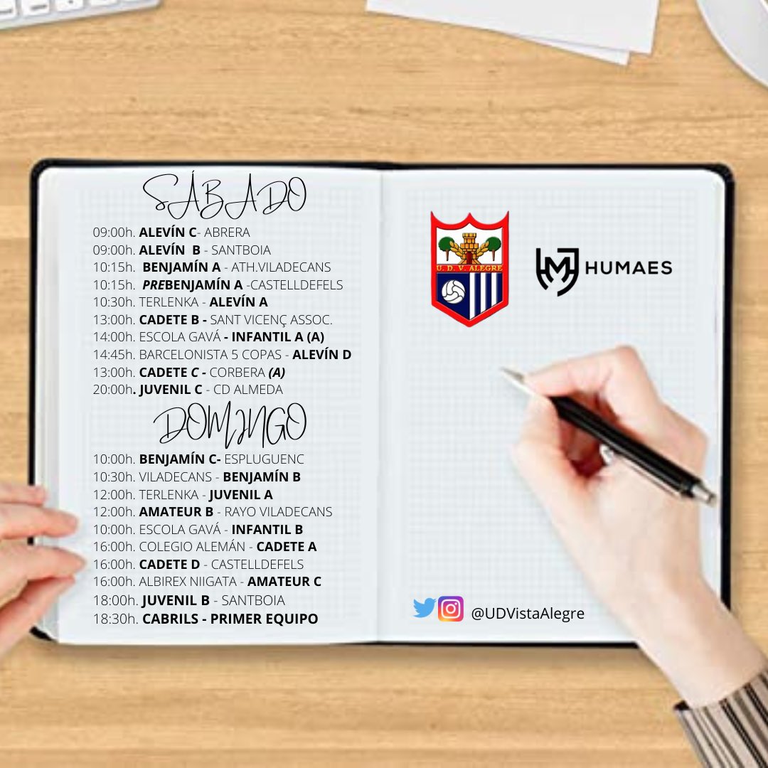 UDVistaAlegre's tweet photo. AGENDA 15 y 16 OCTUBRE 📅

#EscudoYPueblo! 🔵⚪️ https://t.co/6PaTFe4nZS
