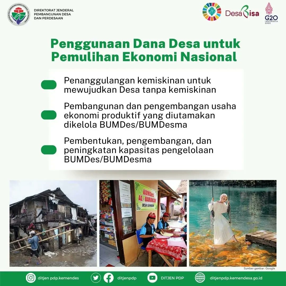 gerbangdesaID's tweet photo. #SobatDesa

Apa saja rangkuman kebijakan prioritas penggunaan #danadesa tahun 2022? 

Apa saja pertanyaan yang sering ditanyakan tentang penggunaan dana desa?
Silakan disimak yaa (A thread) https://t.co/9e427f94WN
