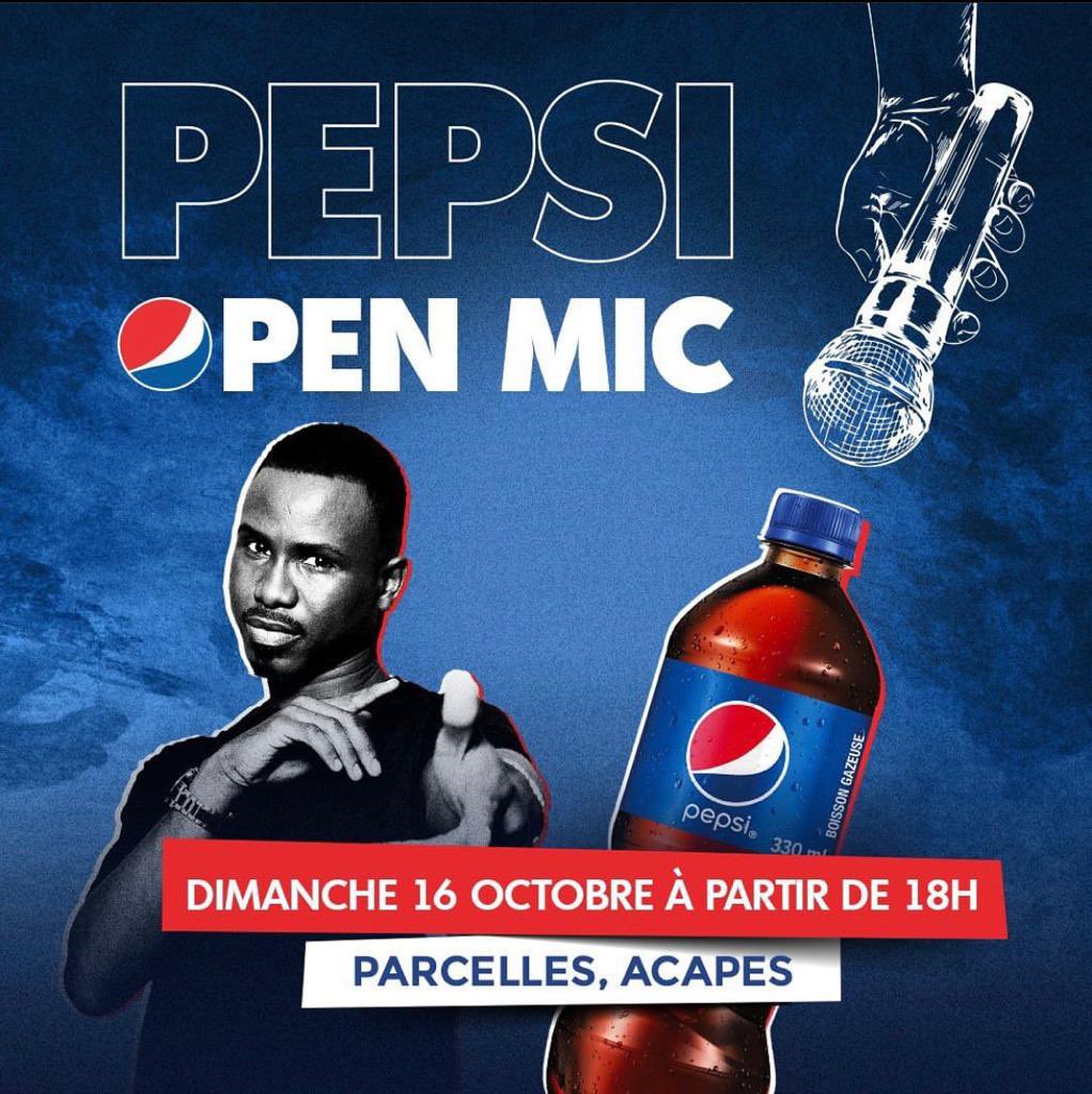 Wa Acapes 👋🏾 Ziarééé ! On vous donne rendez-vous ce dimanche ⚡️au terrain Acapes ñu peundeul fofouu yeupp 🔥 #PepsilSaLife #PepsiOpenMic