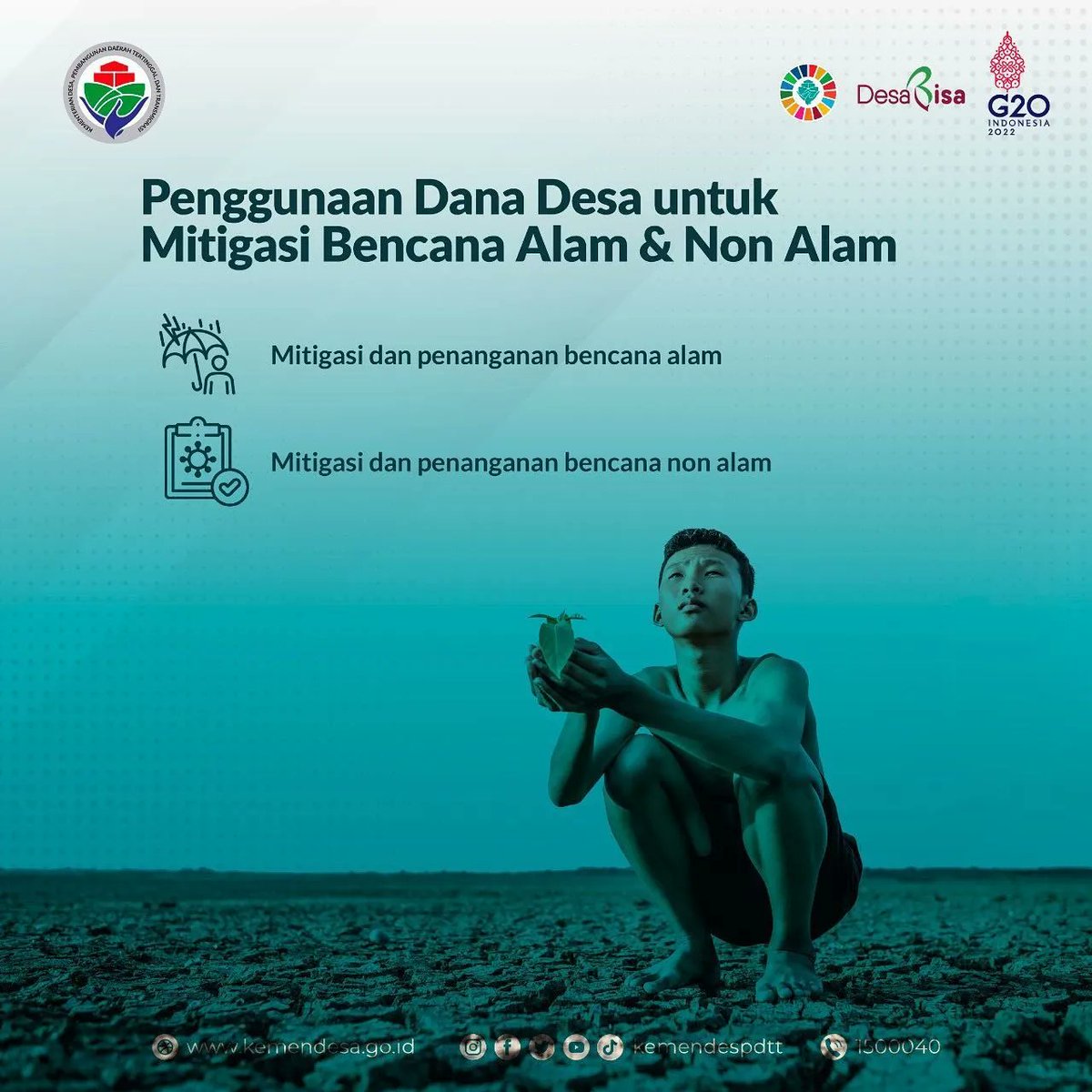 gerbangdesaID's tweet photo. 1. Pemulihan ekonomi nasional sesuai kewenangan desa 
2. Program prioritas nasional sesuai kewenangan desa 
3. Mitigasi penanganan bencana alam dan non alam sesuai kewenangan desa

Pelajari dan simak baik-baik ya. 

#KemendesPDTT 
#RecoverTogether #StongerTogether 
#SDGsDesa https://t.co/1IKR9sTE8M