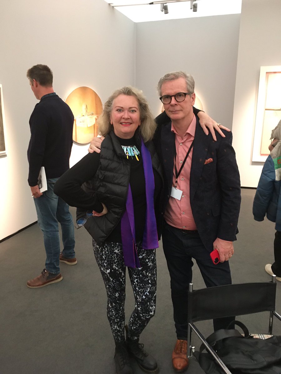 angelabradyRIBA's tweet photo. Today visited my cousin #DavidNolan of @DavidNolangallery #NewYork exhibiting at #FriezeMasters London - featuring wonderful artworks by #RodrigoMoynihan @friezeofficial #artfair https://t.co/rTX0U96qSI