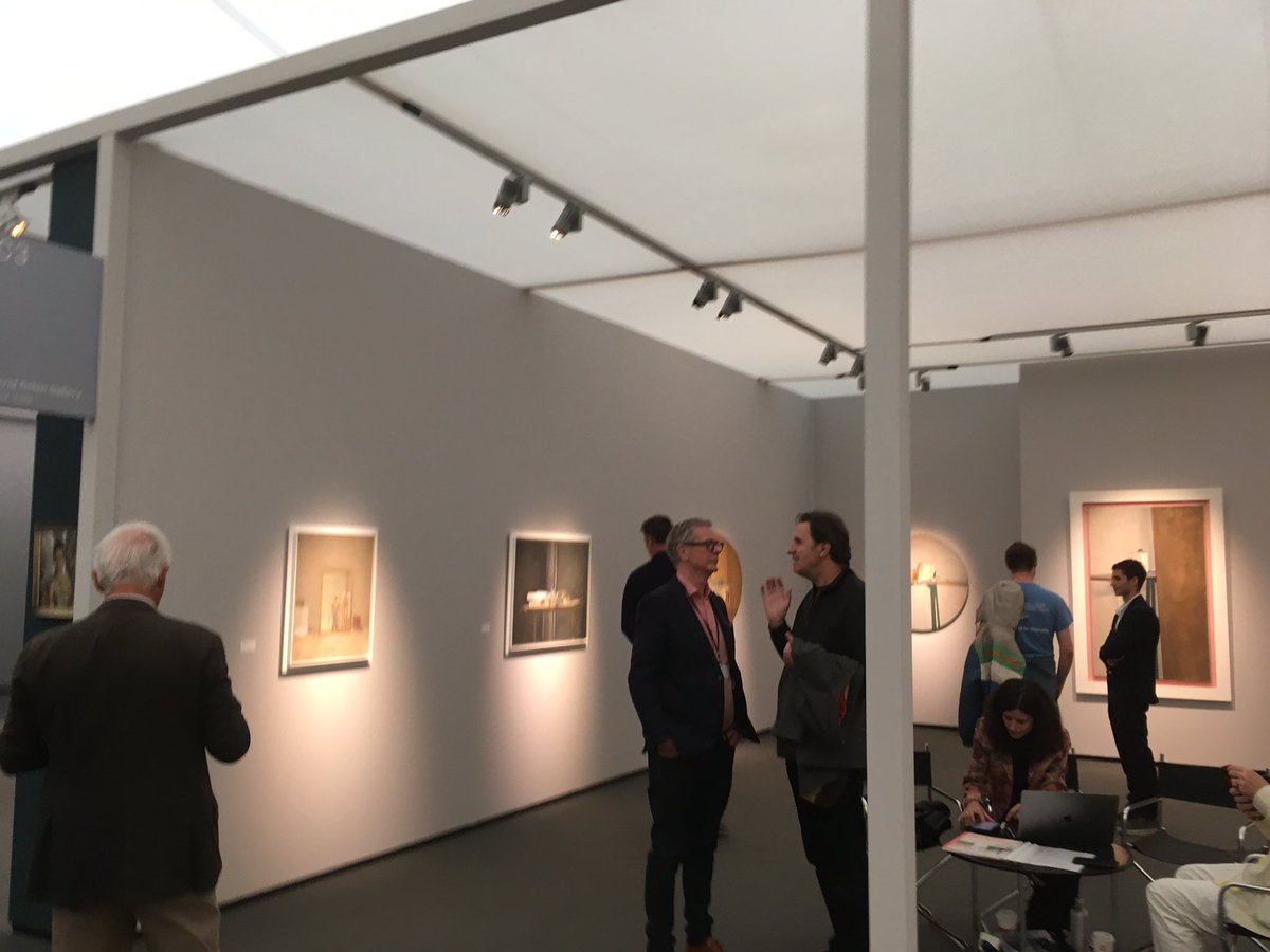 angelabradyRIBA's tweet photo. Today visited my cousin #DavidNolan of @DavidNolangallery #NewYork exhibiting at #FriezeMasters London - featuring wonderful artworks by #RodrigoMoynihan @friezeofficial #artfair https://t.co/rTX0U96qSI