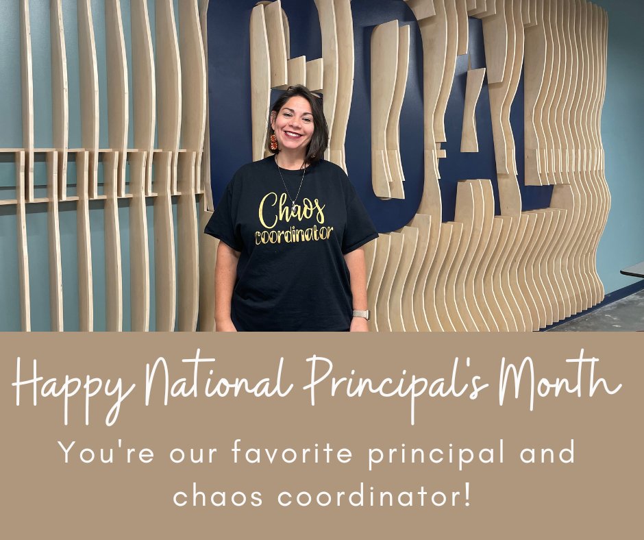 GOALAcademyBCS's tweet photo. We may be biased but our principal, Joanne Gott, is simply the best! Happy Principal's Month to her and all the amazing principals serving our students. https://t.co/ZcItHMTGOH