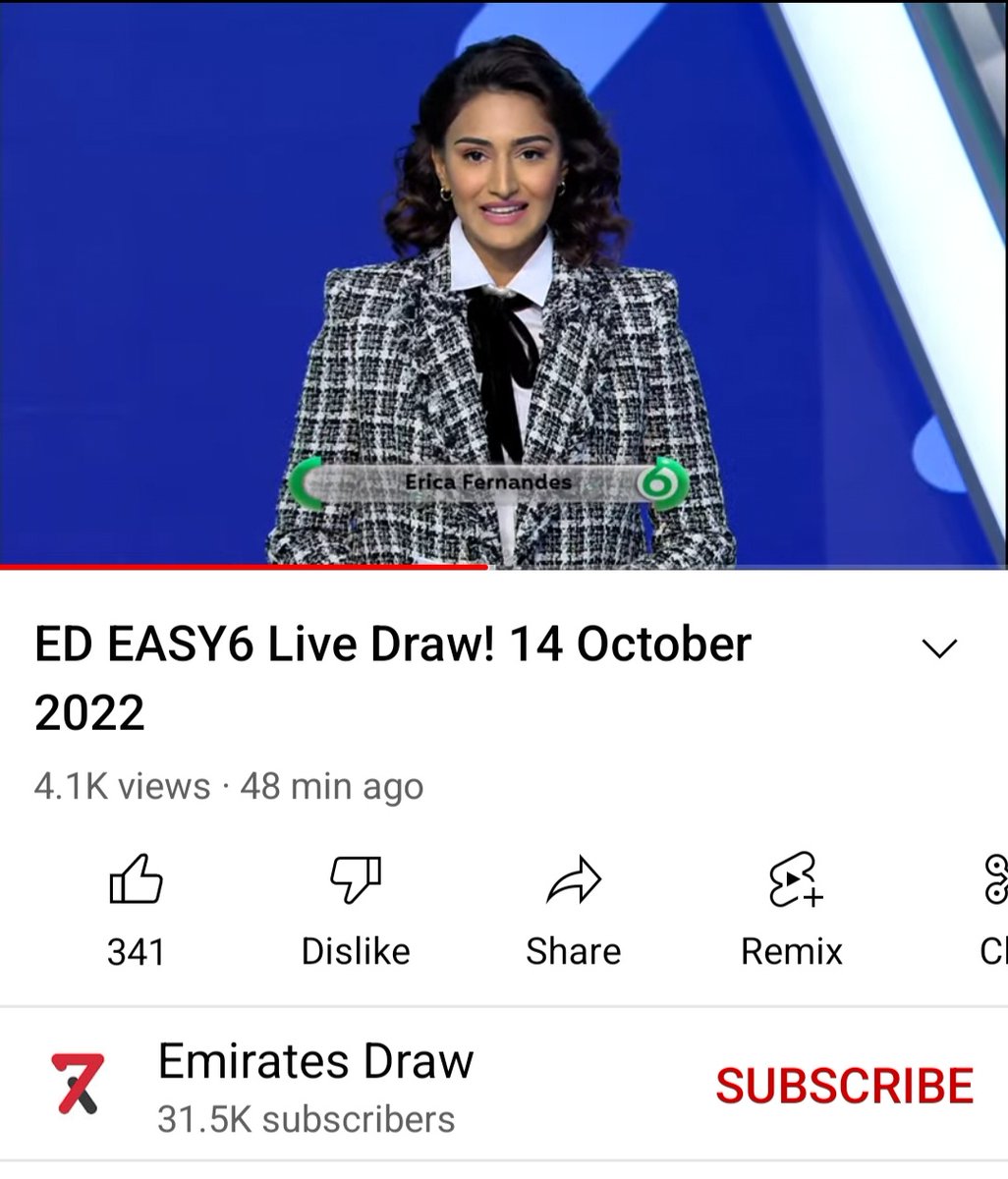 So pretty. You are doing amazingly well as the co-host.👏👏
 #EricaFernandes <a href="/IamEJF/">Erica J Fernandes</a> <a href="/emiratesdraw/">Emirates Draw</a>
