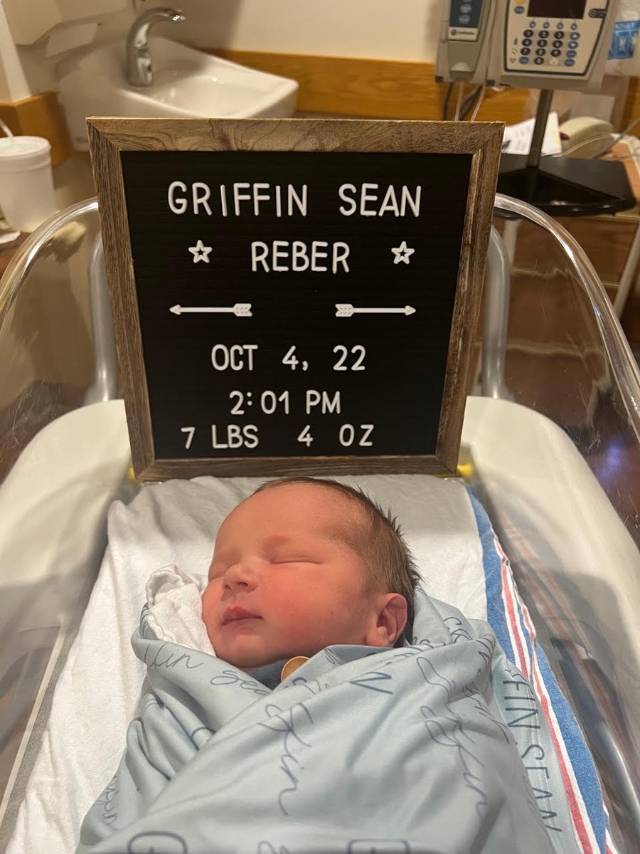 THESeanReber's tweet photo. The last few months I have tweeted about my #DiaperInitiative, selling art on the @roll20app marketplace to set aside some money for my first child. He is here and I could not be more proud. Griffin joined the family on 10/4. Sadly there are no onesies in the Roll20 merch store! https://t.co/TggKA8VkOe