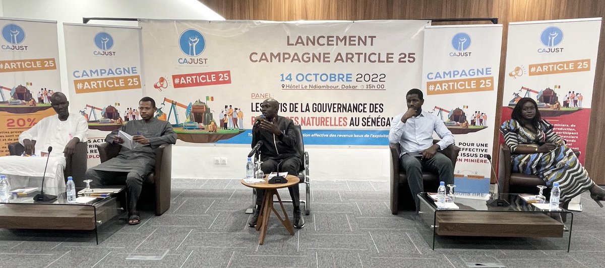 Itie_Senegal's tweet photo. Lancement de la CAMPAGNE #Article25 de @CAJUSTtweets . Communication @badara_paye sur le partage des revenus miniers : état des lieux, défis et perspectives
#CitoyensActifs #CAJUST @EITIorg @PWYPtweets @SenegalWim https://t.co/N25twrZGEA