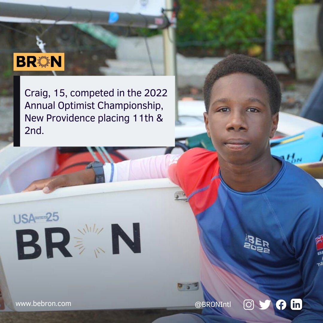 bronltd_'s tweet photo. #TheTrailBlazer | BRON Is A Brand Sponsor To Junior Pro Optimist Sailor Craig Ferguson Jr.

Read more: https://t.co/JTzagmp2LB https://t.co/9Lz7BRbKRJ