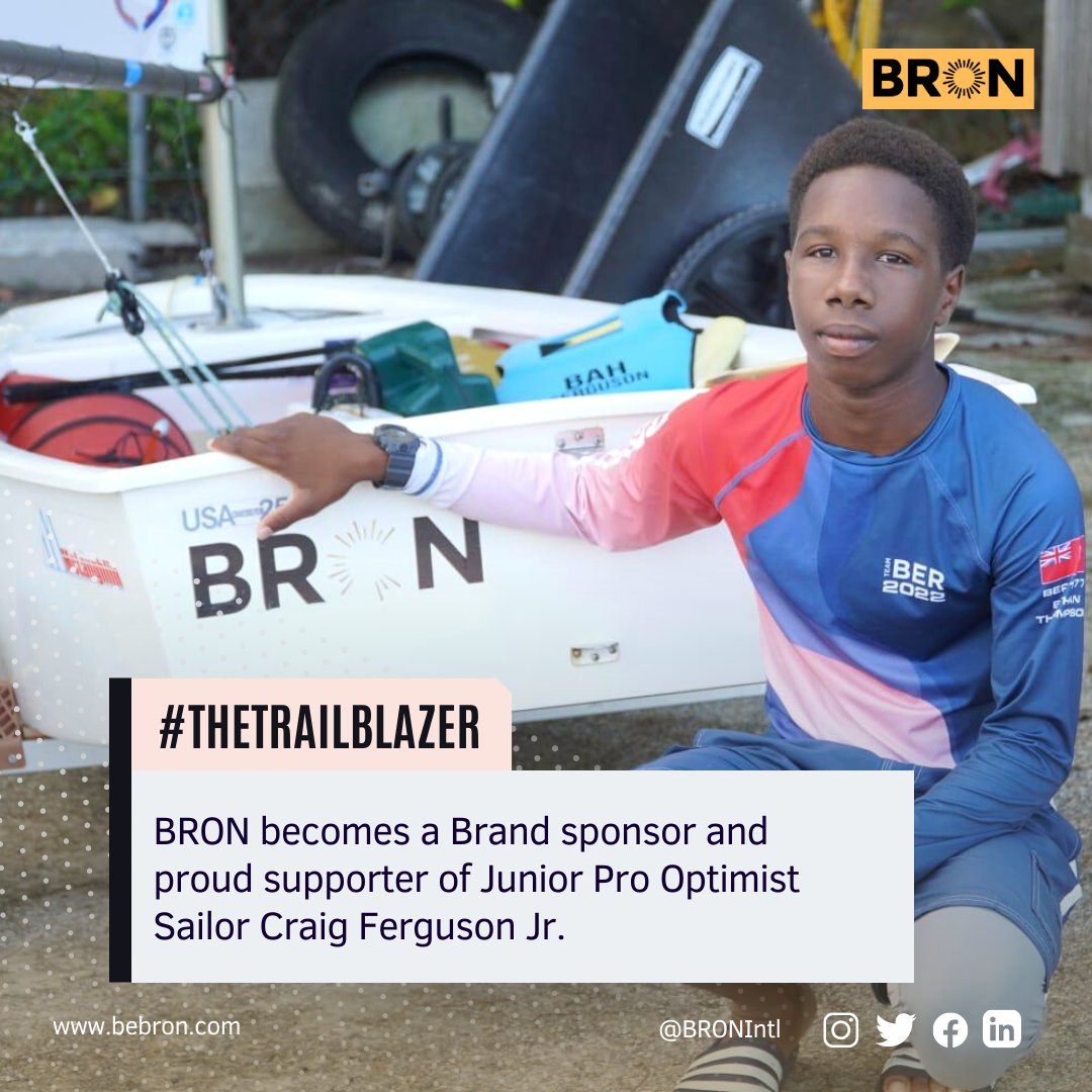 bronltd_'s tweet photo. #TheTrailBlazer | BRON Is A Brand Sponsor To Junior Pro Optimist Sailor Craig Ferguson Jr.

Read more: https://t.co/JTzagmp2LB https://t.co/9Lz7BRbKRJ