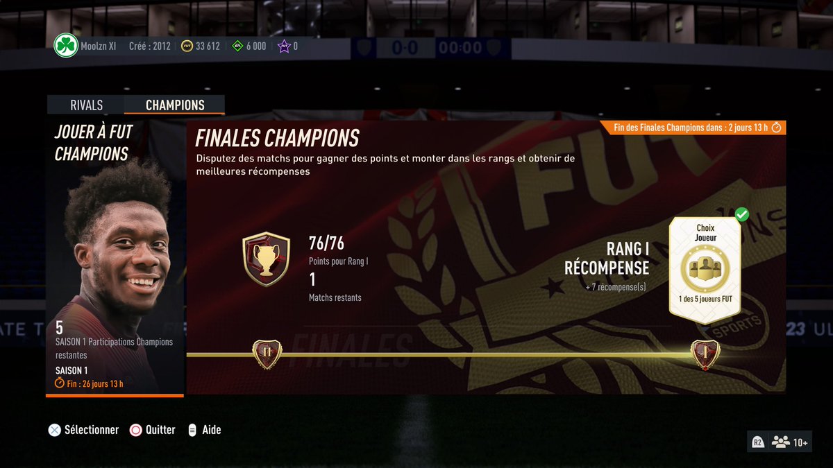 2eme 19-0 de suite et toujours invaincu en #FUTChampions 🙌