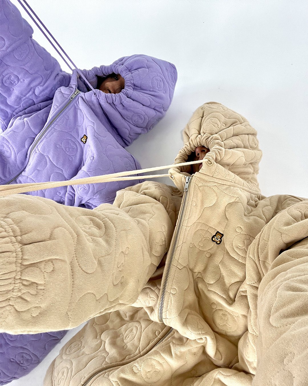 Teddy fresh quilted hoodie sale