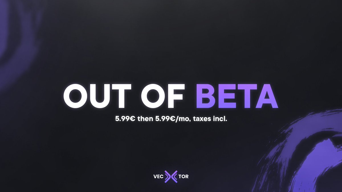 VectorScriptsEU's tweet image. Our beta period is now OVER! 🫡
Over 1x year ago this project started and we are now more than ready for it...
Best Quality + Best Price 🤝
Buy Vector here: 👇
hpr.co/zTSPQbArvmNcIq…
