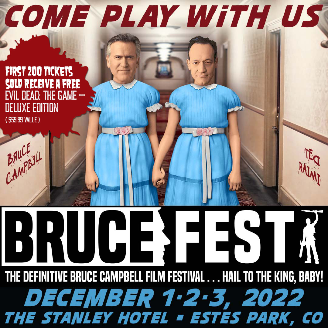 BruceFestOffcl's tweet image. 🎟 for BruceFest 2022 with Bruce Campbell and Ted Raimi are on sale now 💀 

thestanleyhotel.thundertix.com/events/204414

Don't miss this intimate weekend in grueling horror with 350 true Bruce fans! 
     
Rooms are available via The Stanley Hotel, please call 970-577-4040