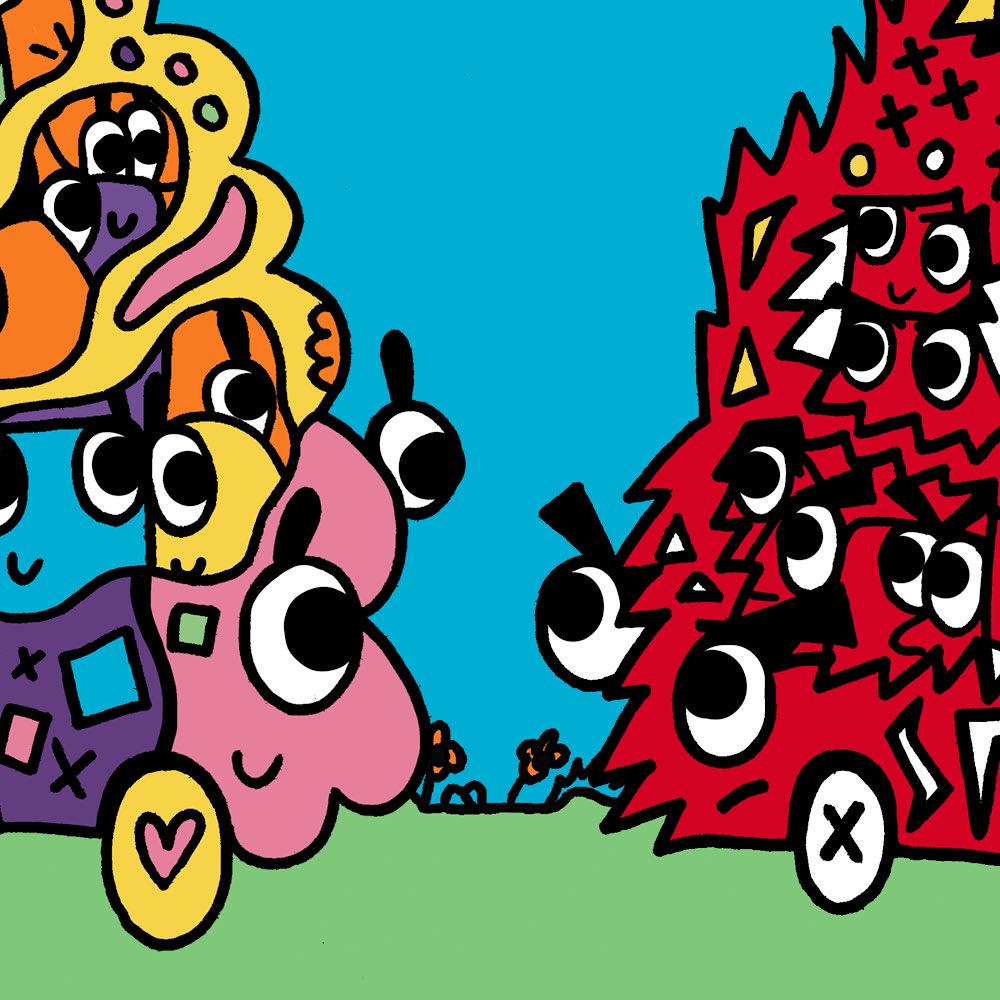 Introducing The Pals Universe! Our doors are open and our public interest Premint is officially live! 👾👹👾👹

premint.xyz/thepalsuniverse

💛 1/1 uniquely hand-drawn NFTs
💜 From the mind of @SeanWebsterArt 
🧡 Free mint!
💚 CC0

Will you be a Pal or Foe? 👀