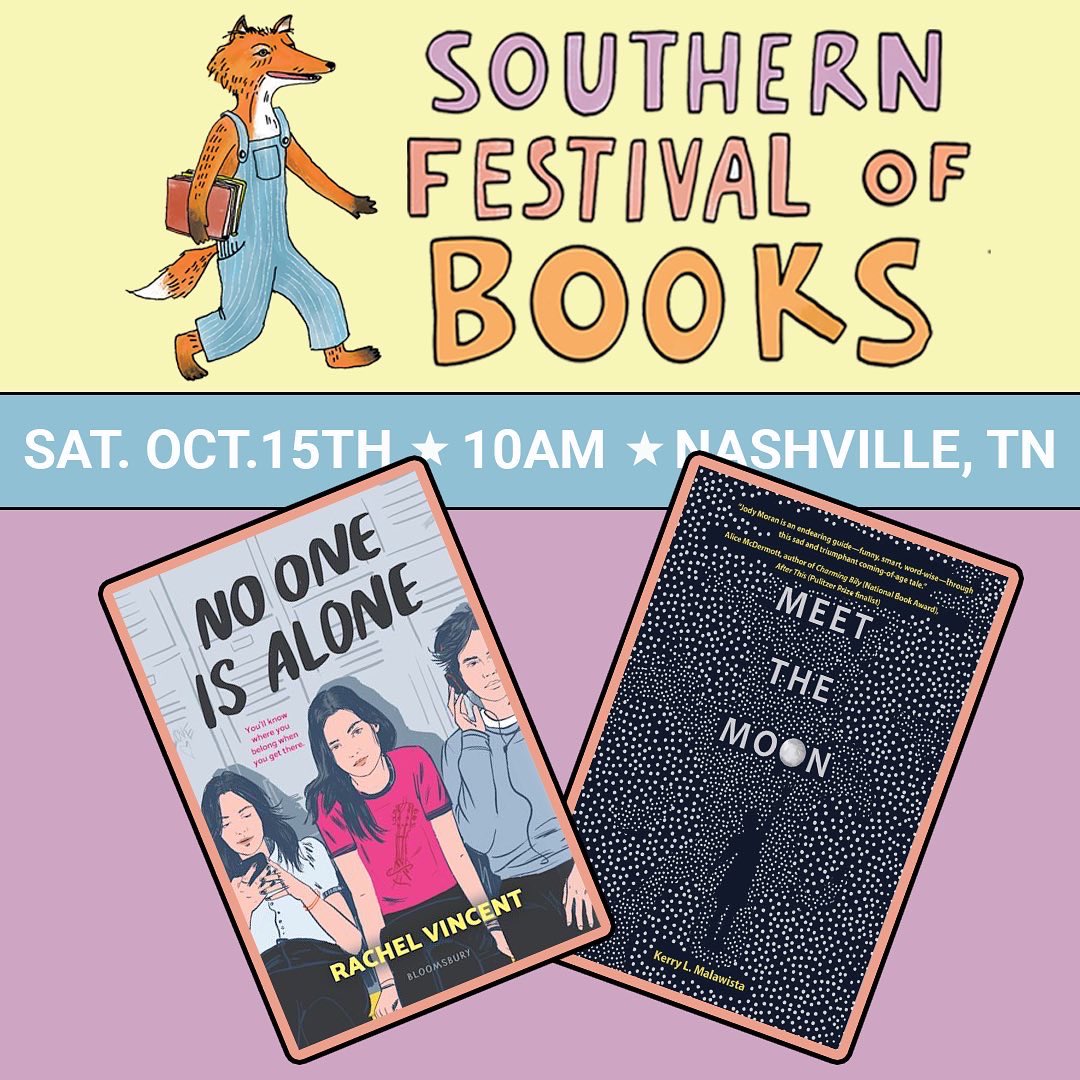 Heading to Nashville for #sofestofbooks! If you’re in the area, come see me tomorrow at 10 am!