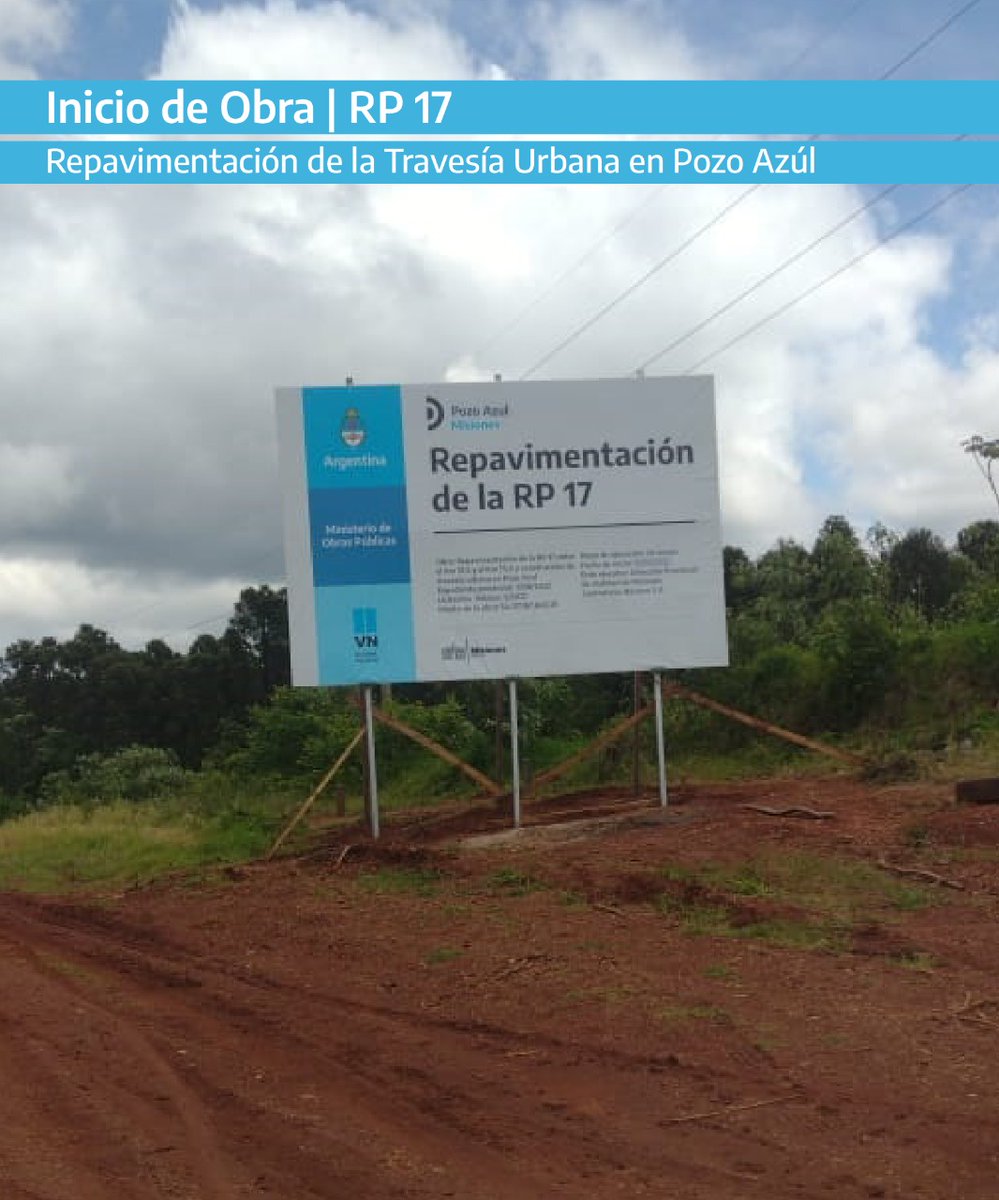 fedestiz's tweet photo. #Misiones Gracias al financiamiento de @VialidadNac p/ $4.117 mill. y un trabajo mancomunado c/ la DPV, dimos inicio a la colocación del obrador para Repavimentar la RP 17 (Pozo Azul). 

@GustavoHArrieta @handrujovicz  @ing_sebamacias @herrerayflia @ObrasPublicasAR 
@gkatopodis https://t.co/zPN0ponW2n