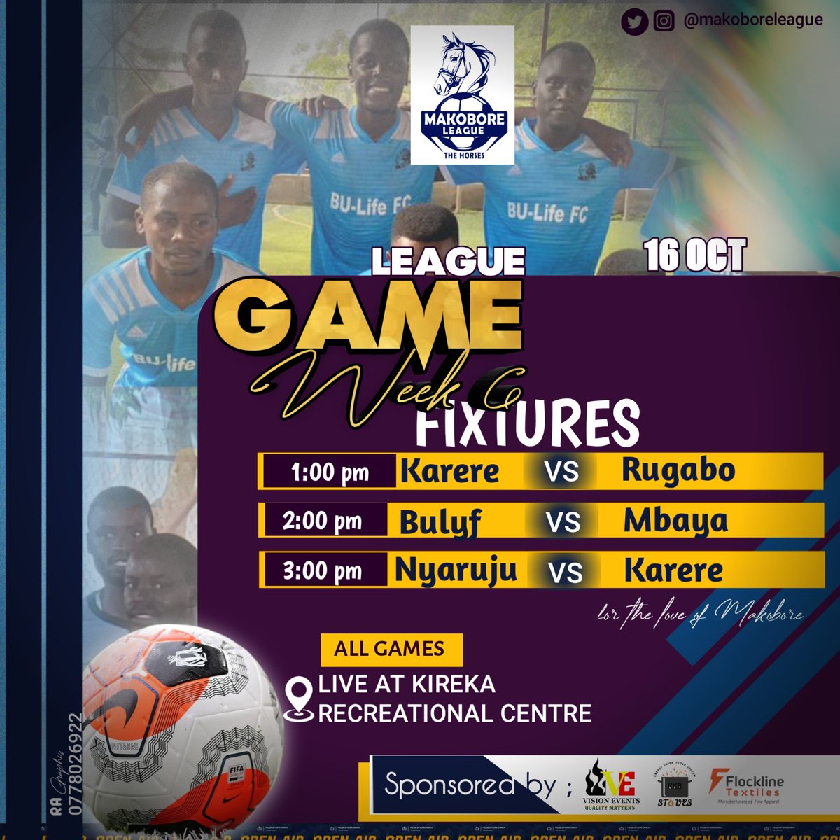 MakoboreL's tweet photo. We are back this weekend, let's be there or be nowhere... 

#MakoboreLeague 
#Makoborean
#Kinyasano https://t.co/DCfB9xkYI0