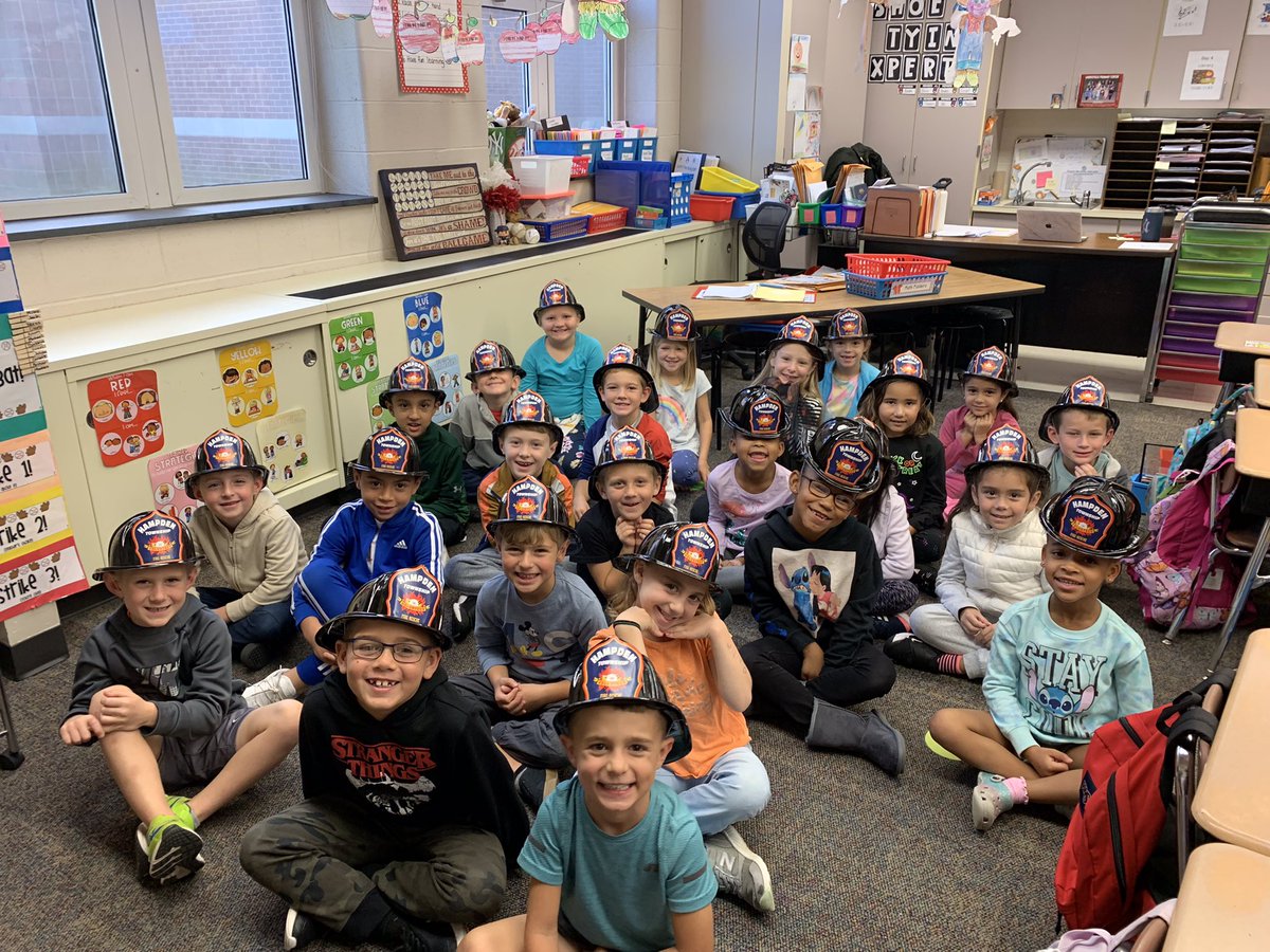 TheFolkField's tweet photo. We celebrated Fire Safety Week at Folk Field! We learned all about firefighters, fire trucks, and what to do if there is ever a fire! To end the week we wrote about firefighters, completed a fun craft &amp; got our own fire helmets! 👩🏻‍🚒🧑🏽‍🚒🚒 @hempfield https://t.co/xUXoMt6dhR
