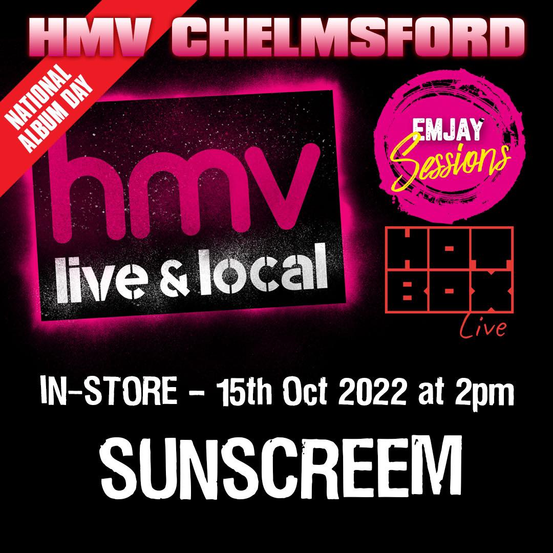 We used to play clubs at two in the morning, tomorrow we're playing in a shop at two in the afternoon 😍 Hope to see u there #nationalalbumday #hmv #sunscreem #perfectmotion #loveumore #emjaysessions