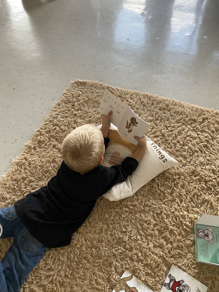 AllieCarson92's tweet photo. We are loving our new decodable books! #wearereaders @ValleyWayDSBN https://t.co/fB8svvIKui