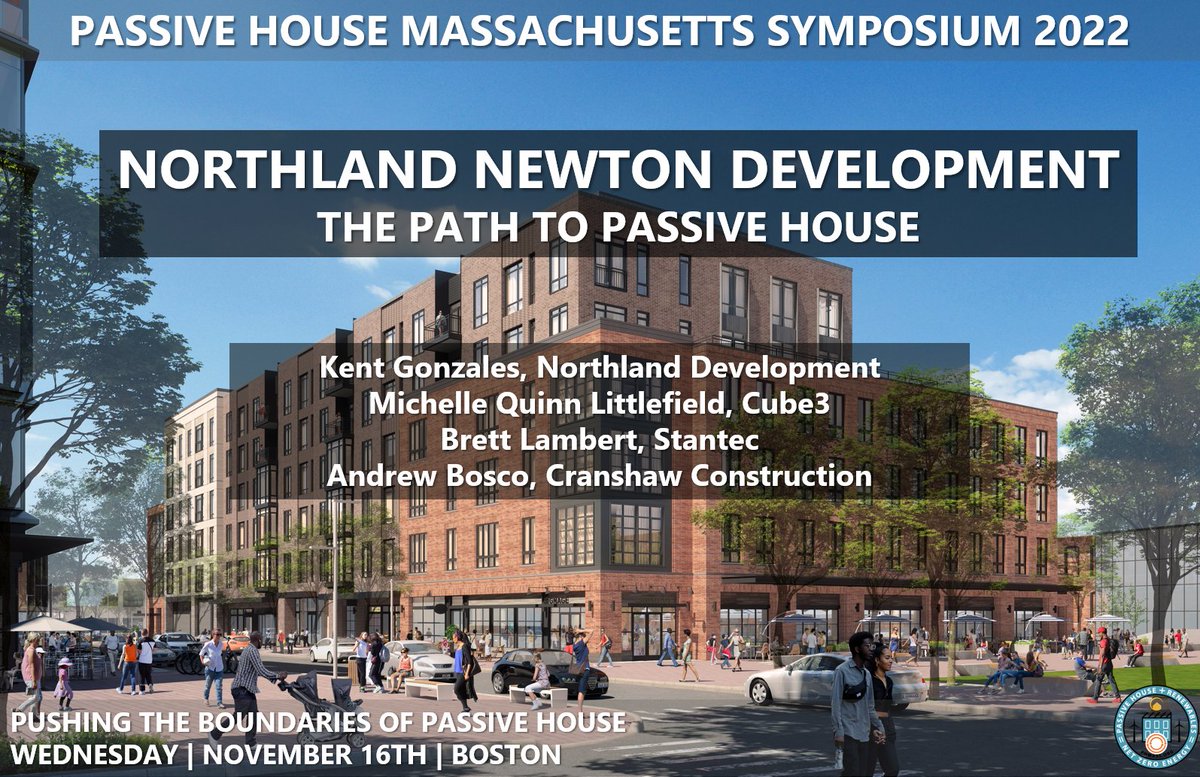 PHMass Symposium Session Announcement - join us Nov 16 for this panel on the largest #passivehouse development in the country: whova.com/portal/registr…