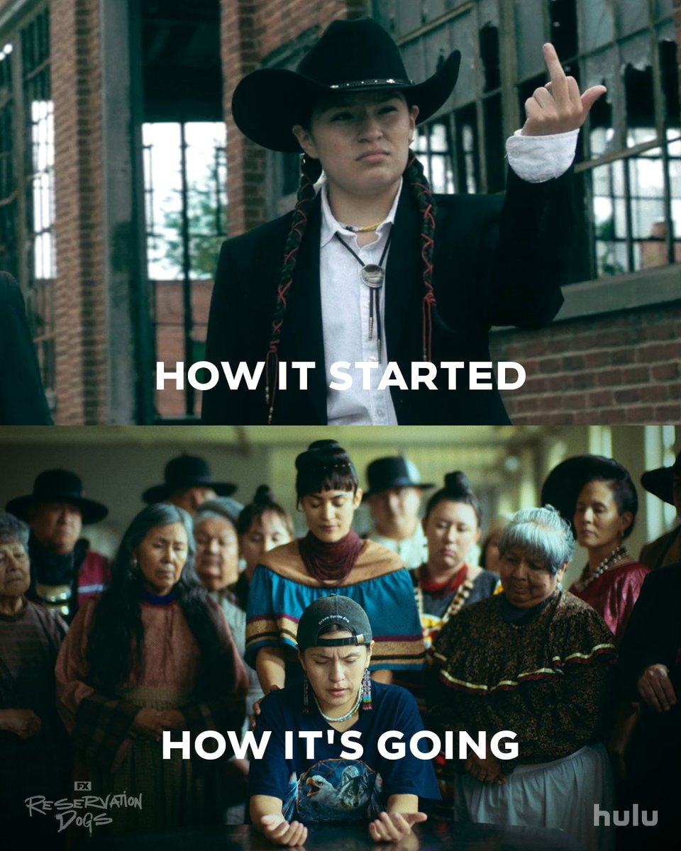 Still deadly.💯 All episodes now streaming. Only on Hulu. #ReservationDogs