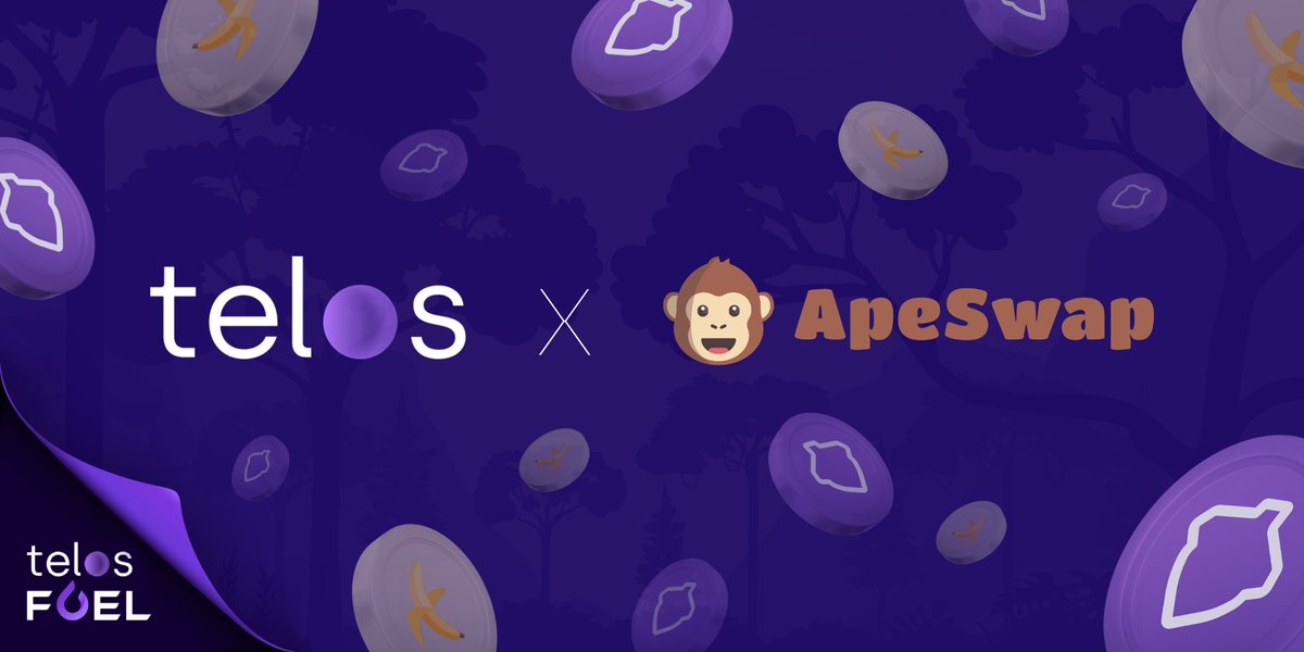 The Telos Foundation (@hellotelos) on Twitter photo Announcing our first major #TelosFuel partner, <a href="/ape_swap/">ApeSwap (old handle)</a>!
This top 5 #BNB #DeFi app expands to #TelosEVM and opens #TelosFarms on October 20th
π£ Get ready to stake LPs to earn TLOS!
Read about it π½
bit.ly/3CYIE07
#TLOS $TLOS #liquidity Announcing our first major #TelosFuel partner, <a href="/ape_swap/">ApeSwap (old handle)</a>!
This top 5 #BNB #DeFi app expands to #TelosEVM and opens #TelosFarms on October 20th
π£ Get ready to stake LPs to earn TLOS!
Read about it π½
bit.ly/3CYIE07
#TLOS $TLOS #liquidity